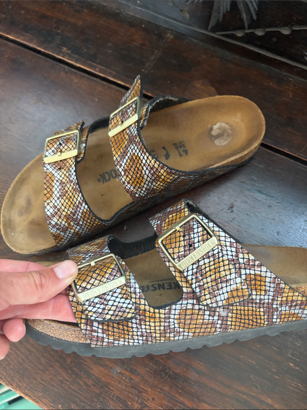 Birkenstock snakeskin 41